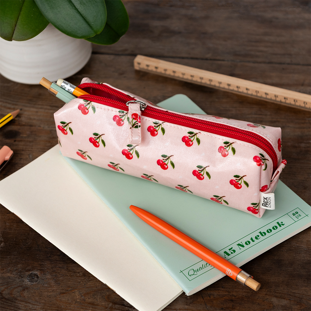 pencil case - red cherry