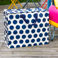jumbo storage bag - navy on white spotlight