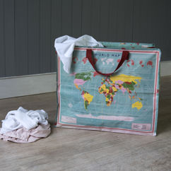 jumbo storage bag - world map