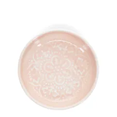 enamel trinket dish - soft pink enamel trinket dish - soft pink