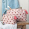 quilted wash bag - french rose
