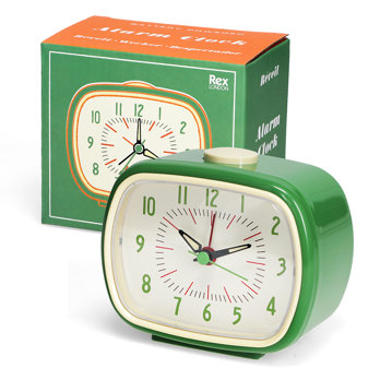 retro alarm clock - green