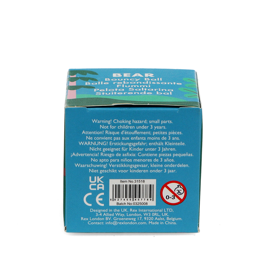 bouncy ball - bear (blue)