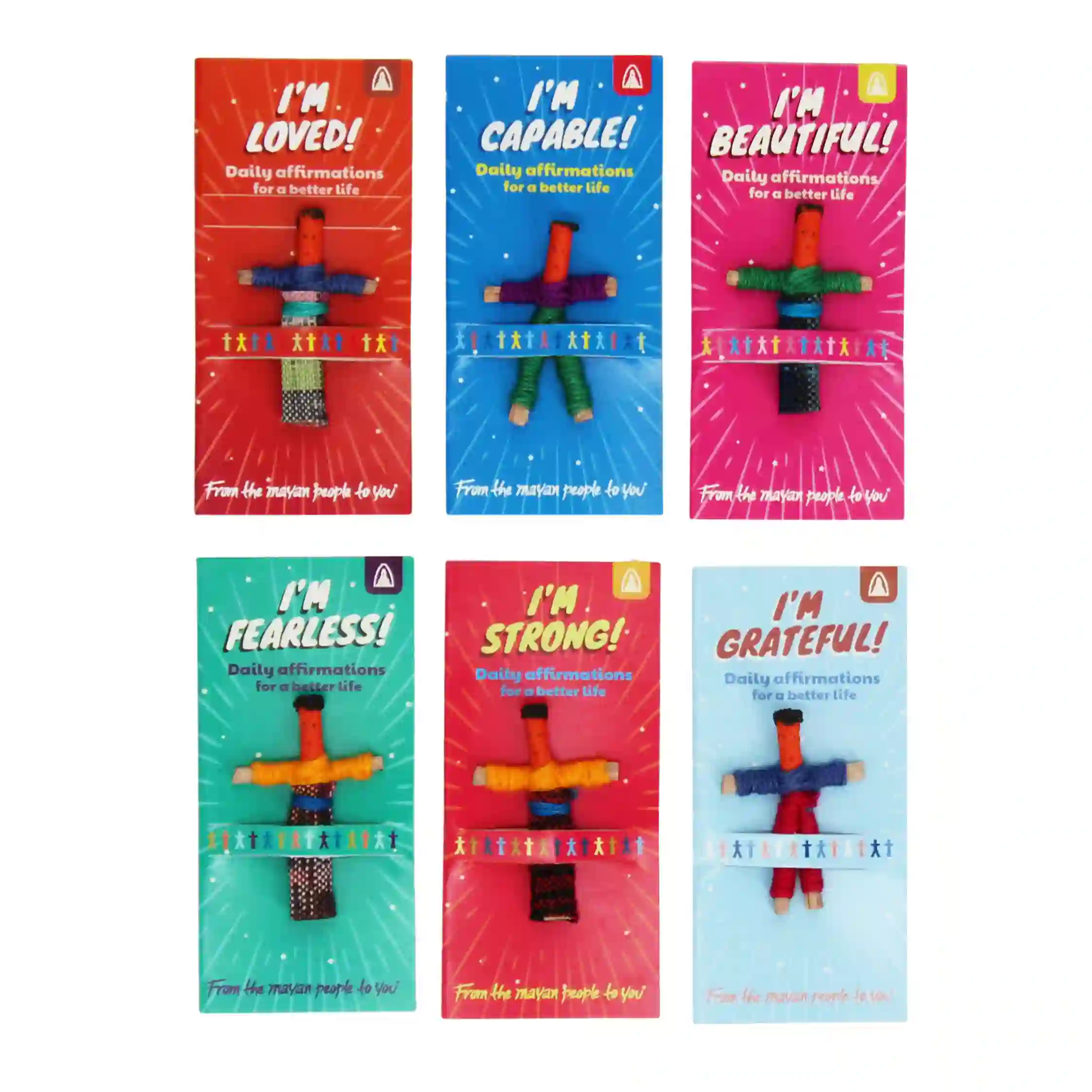 worry dolls - self affirmations (assorted)