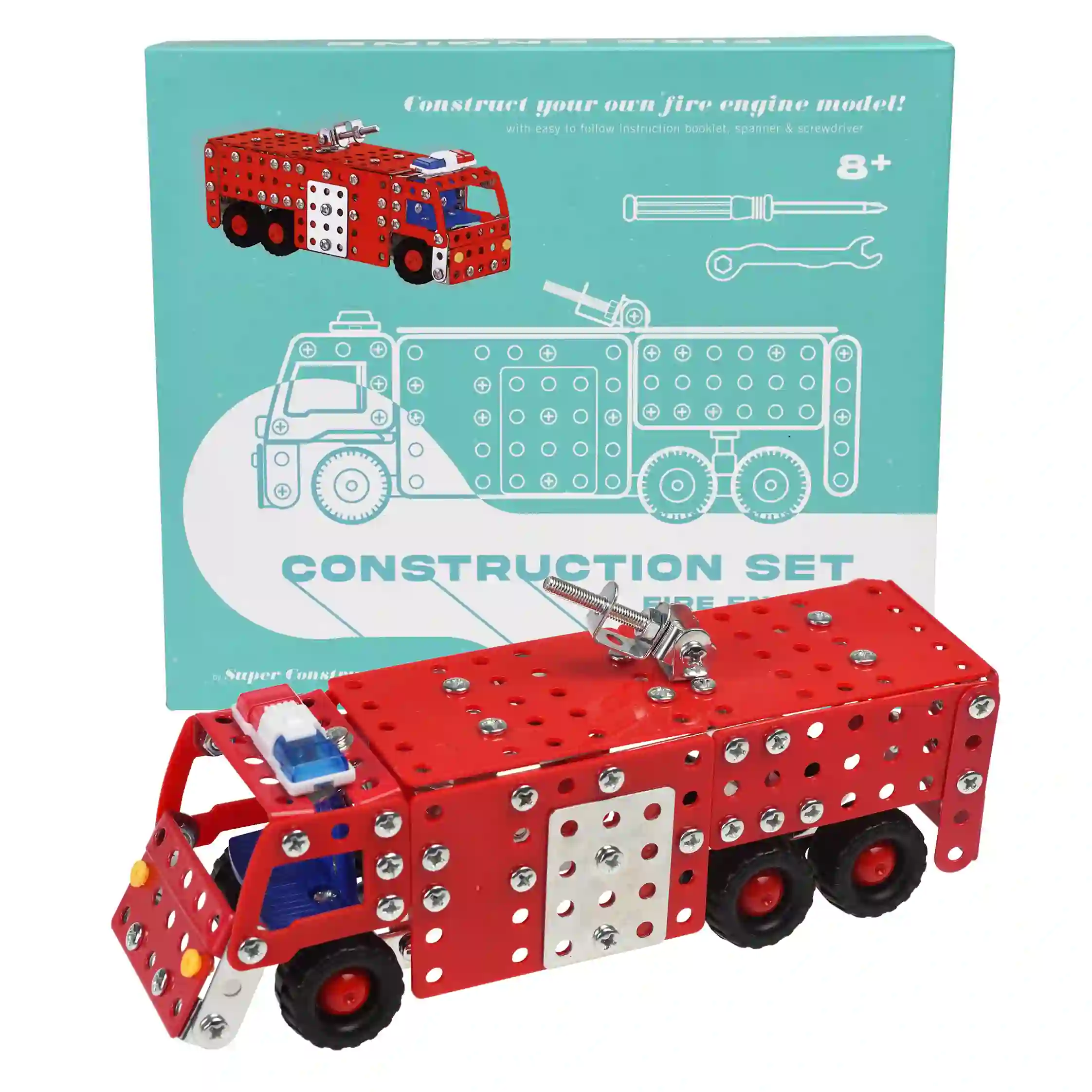set de construcción camión de bomberos