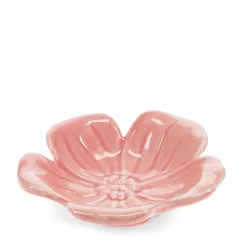 plat à fleurs en céramique 11cm - rose plat à fleurs en céramique 11cm - rose