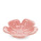 plat à fleurs en céramique 11cm - rose