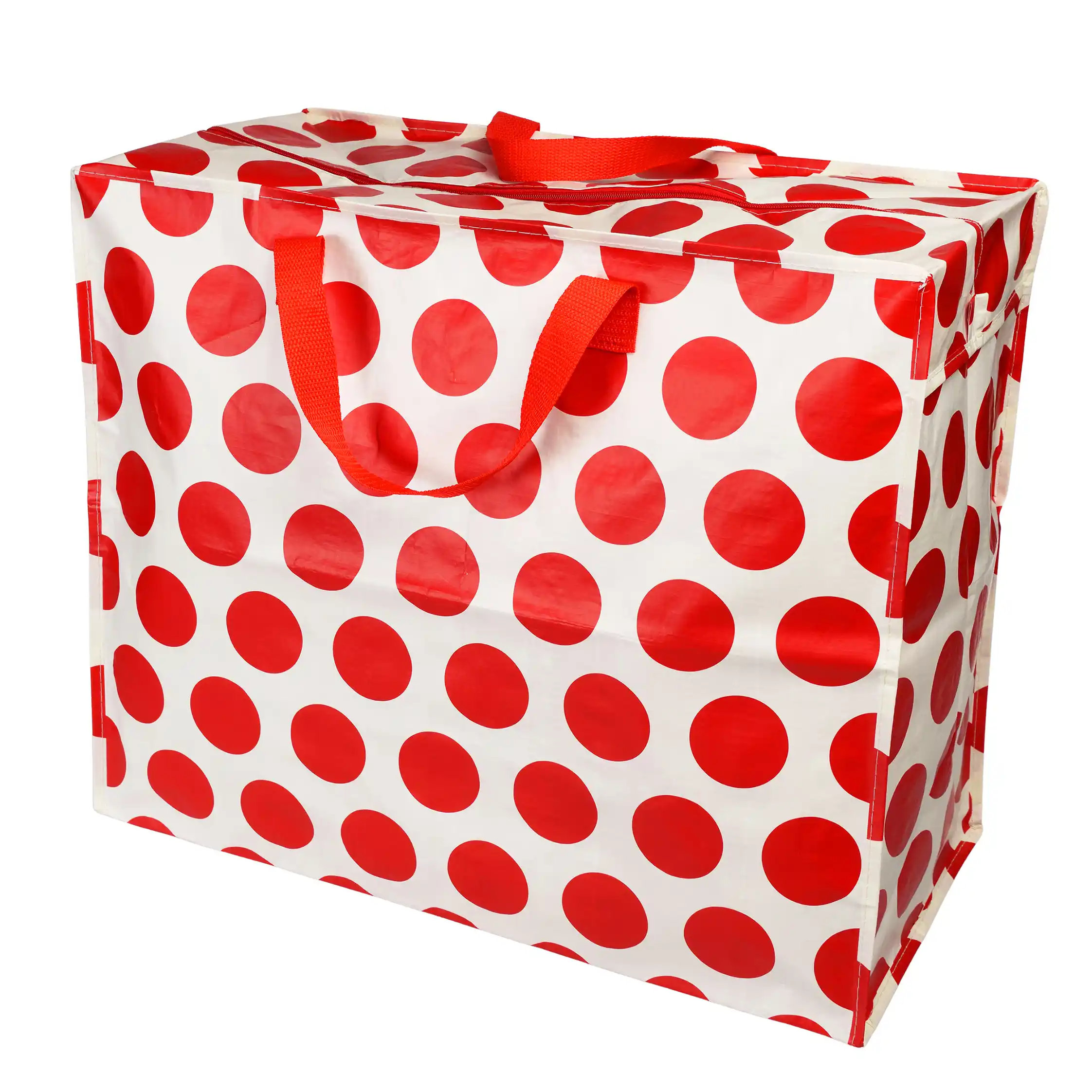 jumbo storage bag - red on white spotlight