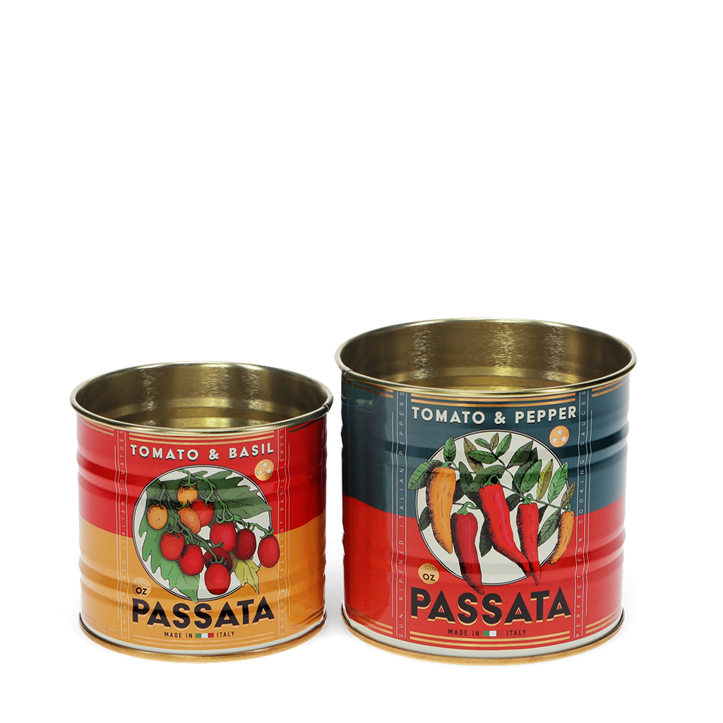 mini storage tins (set of 2) - passata