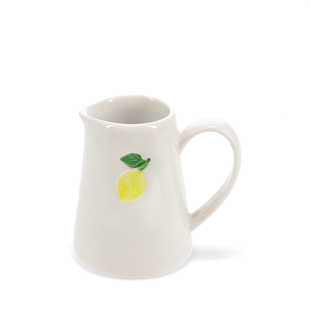 mini stoneware jug 150ml - lemon
