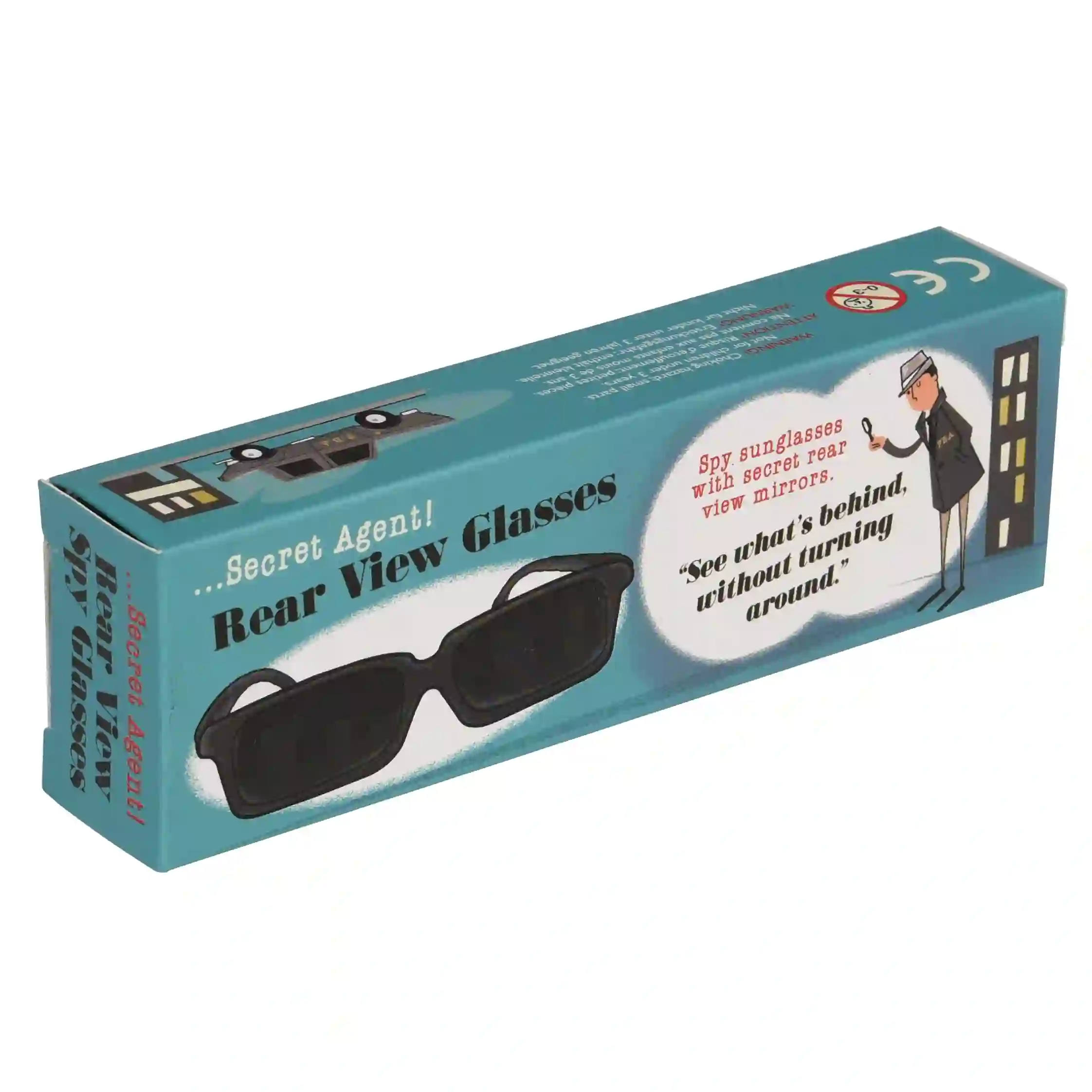 secret agent rear view spy glasses