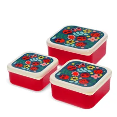 snack boxes (set of 3) - ladybird