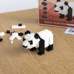 kit de construction d'animal en micro-briques - panda