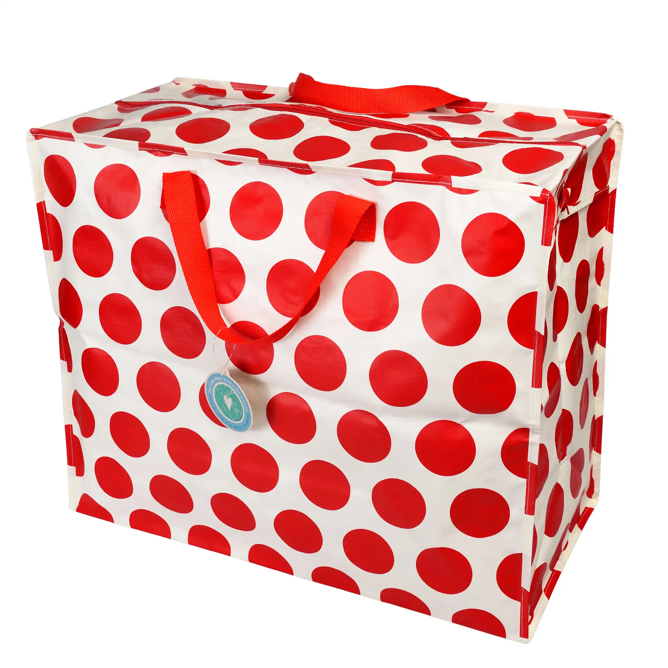 jumbo storage bag - red on white spotlight