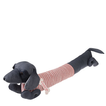 sausage dog draught excluder - pink
