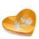 wooden heart-shaped trinket dish - leopards