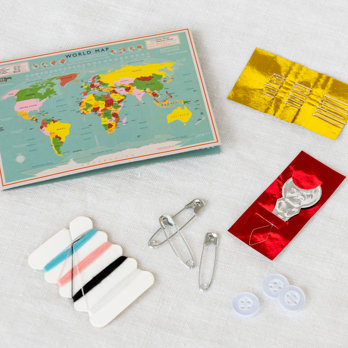 kit réparation de t-shirt world map