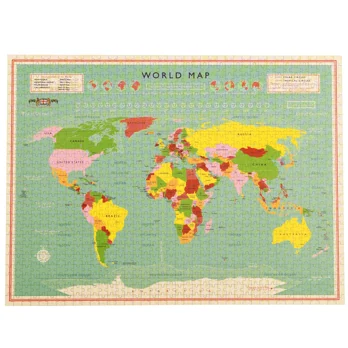 jigsaw puzzle (1000 pieces) - world map jigsaw puzzle (1000 pieces) - world map