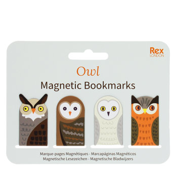 magnetic owl bookmarks (set of 4)