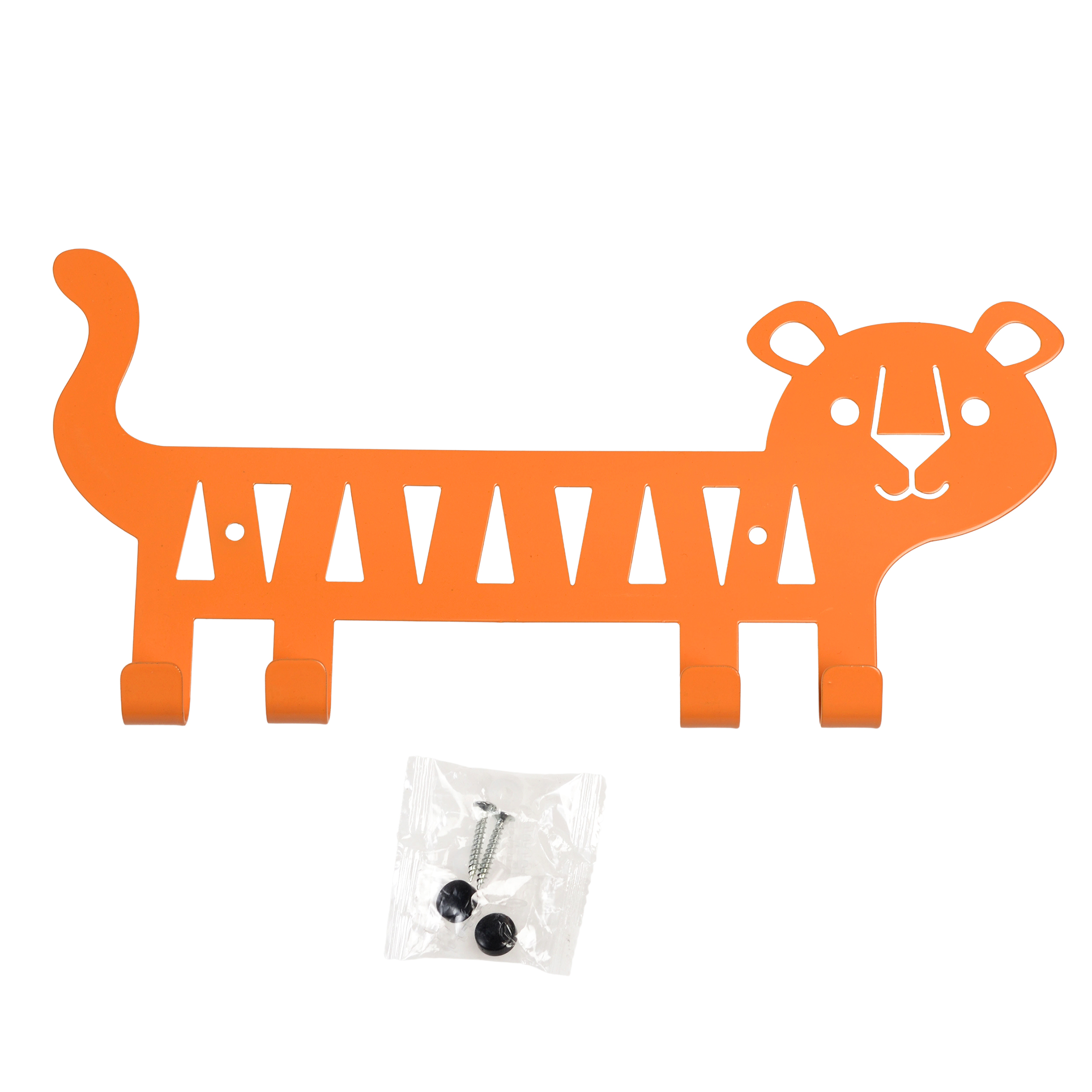 patère murale en métal tigre