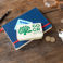 recycled cement bag coin purse