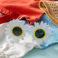 funglasses - white daisy sunglasses