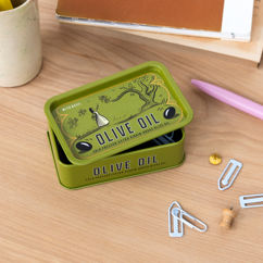 mini storage tin with lid - grove olive oil