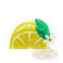 hair claw clip - lemon