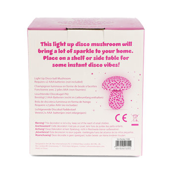 pilzförmige disco-tischlampe - pink