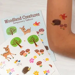 temporary tattoos - woodland creatures temporary tattoos - woodland creatures