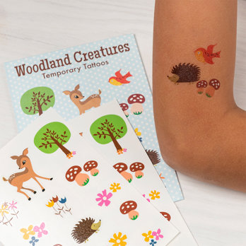 temporary tattoos - woodland creatures