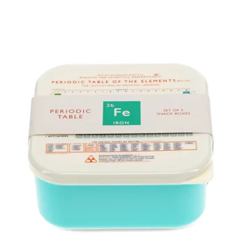snack boxes (set of 3) - periodic table snack boxes (set of 3) - periodic table