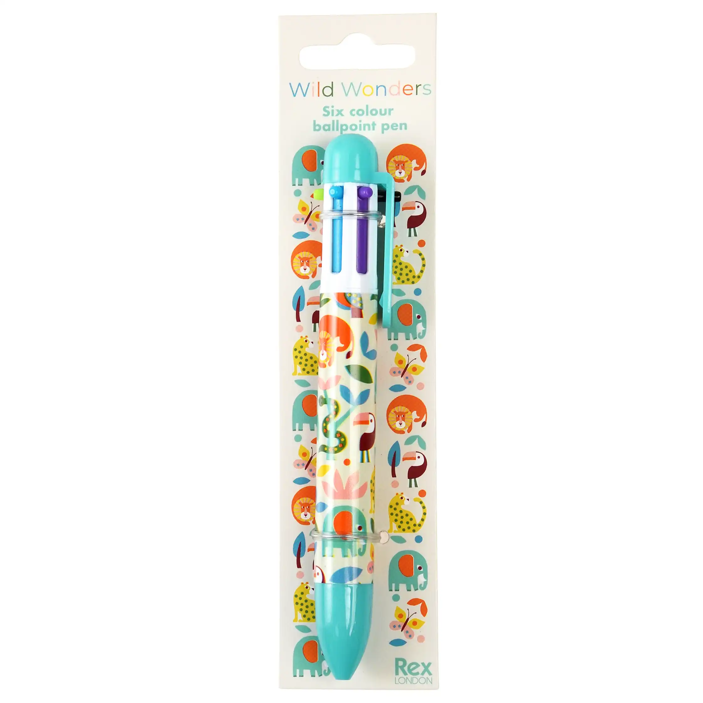 stylo six couleurs wild wonders