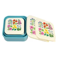 snack boxes (set of 3) - wild flowers