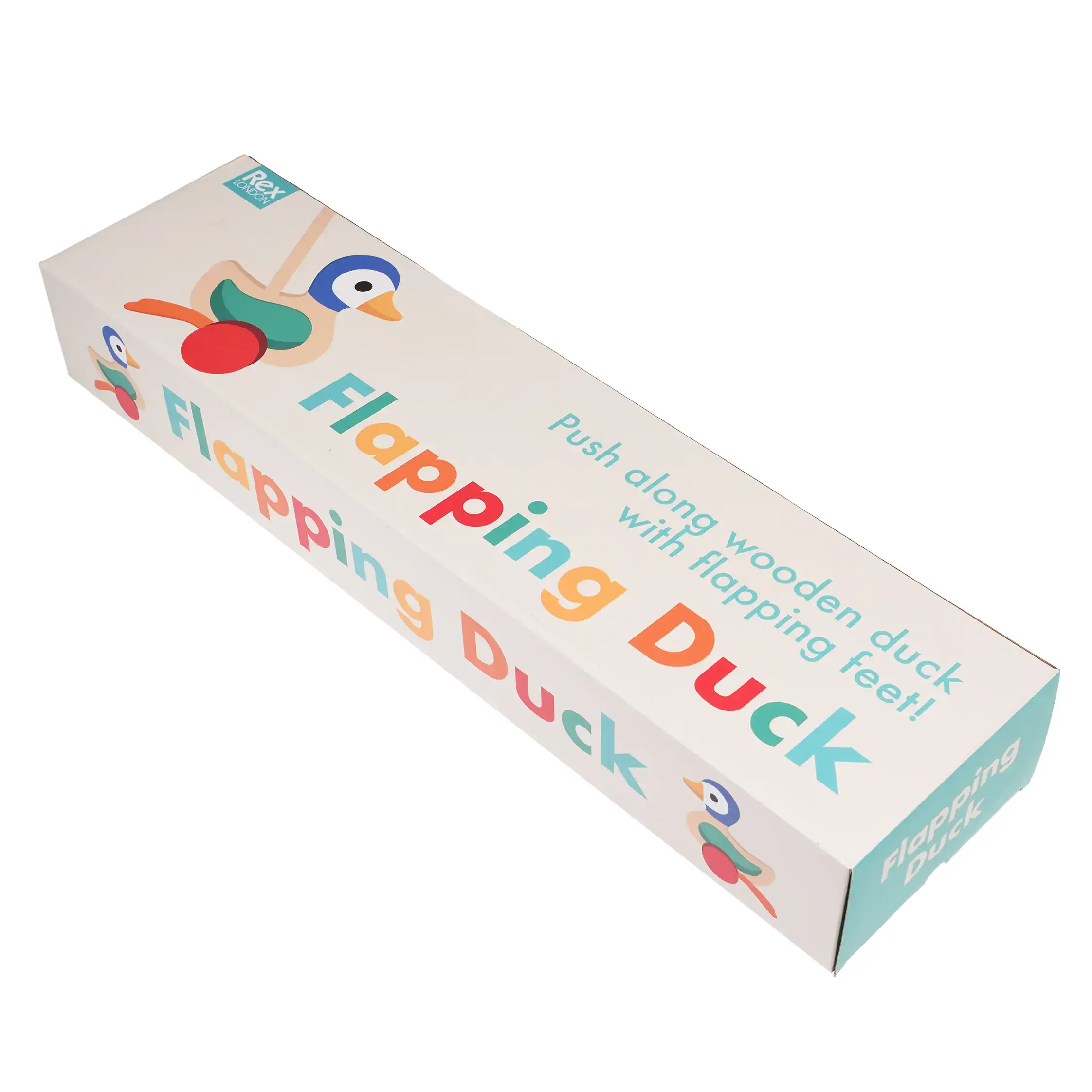 wooden push along flapping duck