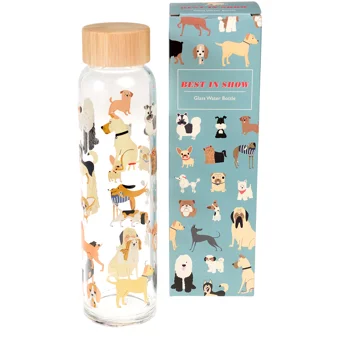glass water bottle 420ml - best in show glass water bottle 420ml - best in show