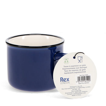 stoneware espresso mug 125ml - dark blue