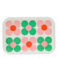 holztablett (28 x 20 cm) – pink and green daisy