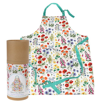tablier en coton recyclé wild flowers
