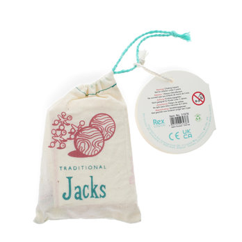 jeu de jacks traditionnel dans un sachet