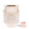 enamel tealight lantern - soft pink