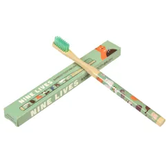 bamboo toothbrush - nine lives
