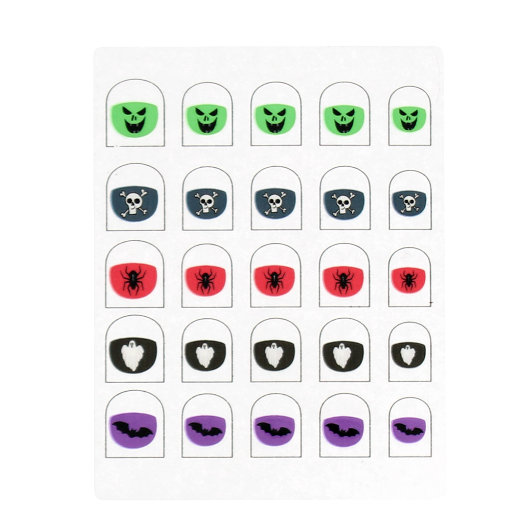 children's nail stickers - spooky