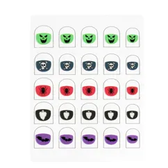 children's nail stickers - spooky children's nail stickers - spooky
