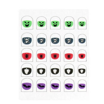 autocollants ongles pour enfants - spooky
