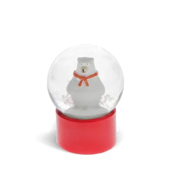 mini glitter globe - polar bear mini glitter globe - polar bear