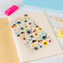 3d stickers - elephant rain party