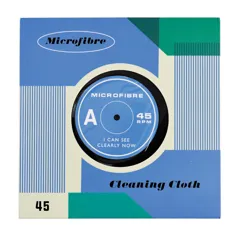 record microfibre cloth - "i can see clearly now" 