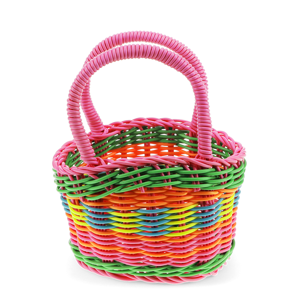 geflochtener korb aus kunststoff - mini-ostern