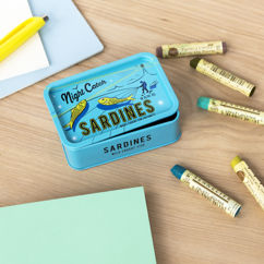 boîte de conservation miniature avec couvercle - sardines